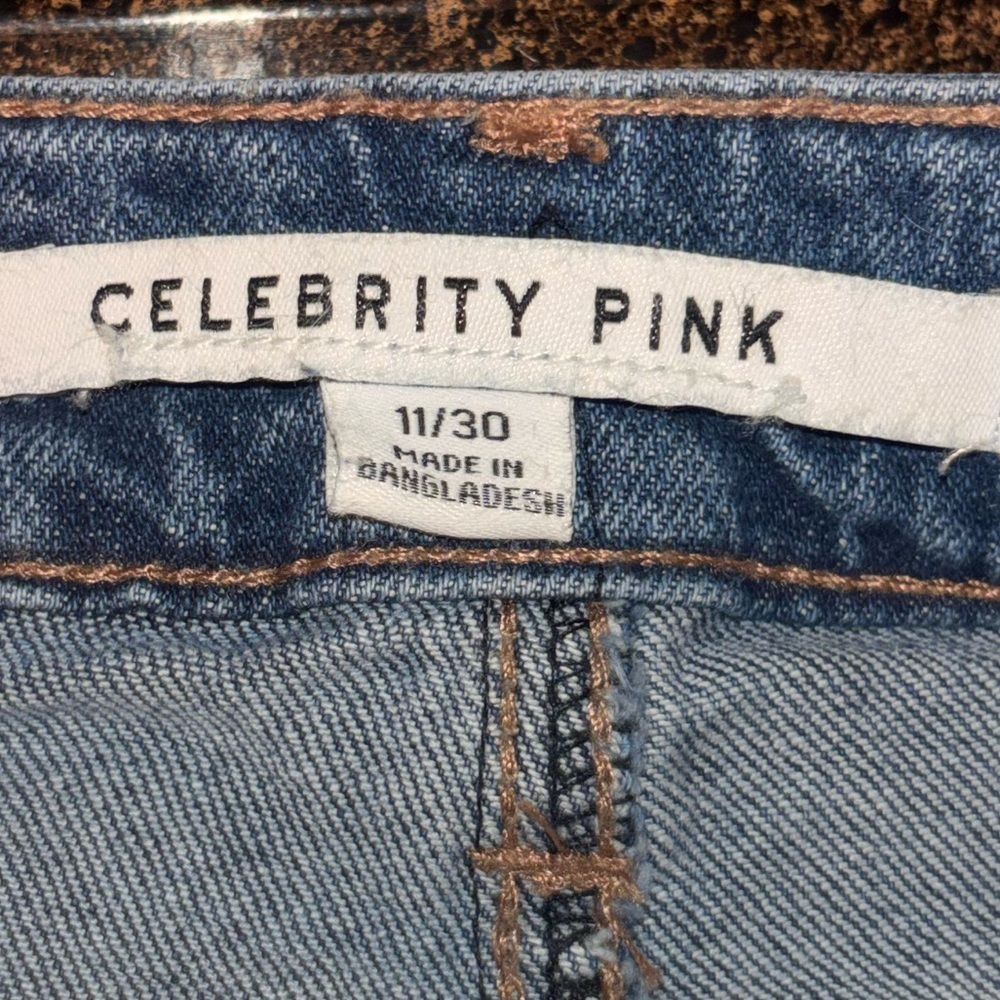 Celebrity Pink Light Blue High-Rise Skater Straight Jeans - Picture 5 of 5